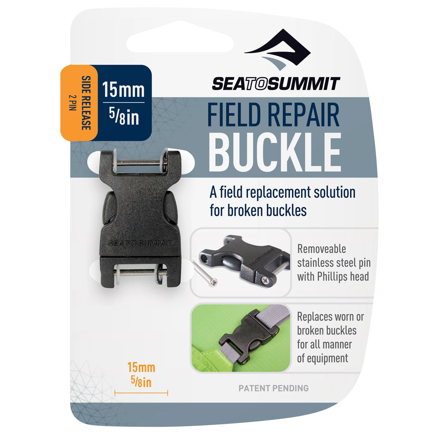 Sea To Summit Side Release Field Repair Buckle With Removable Pin 5 Sea To Summit Side Release Field Repair Buckle With Removable Pin - Image 5