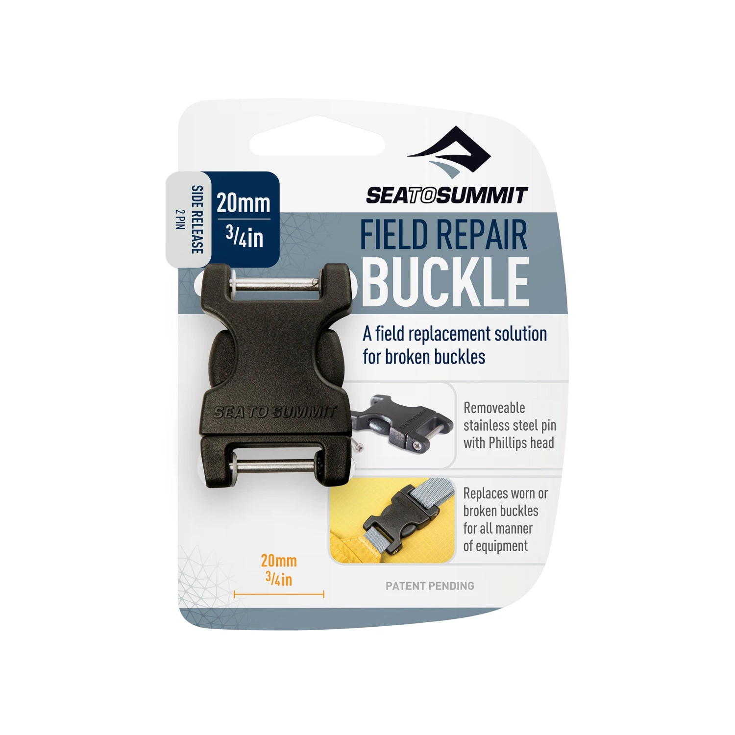 Sea To Summit Side Release Field Repair Buckle With Removable Pin 6 Sea To Summit Side Release Field Repair Buckle With Removable Pin - Image 6