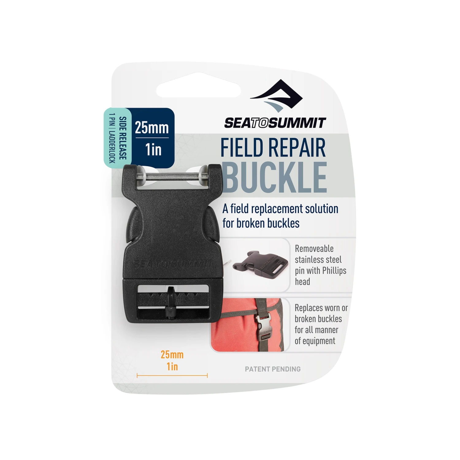 Sea To Summit Side Release Field Repair Buckle With Removable Pin 3 Sea To Summit Side Release Field Repair Buckle With Removable Pin - Image 3