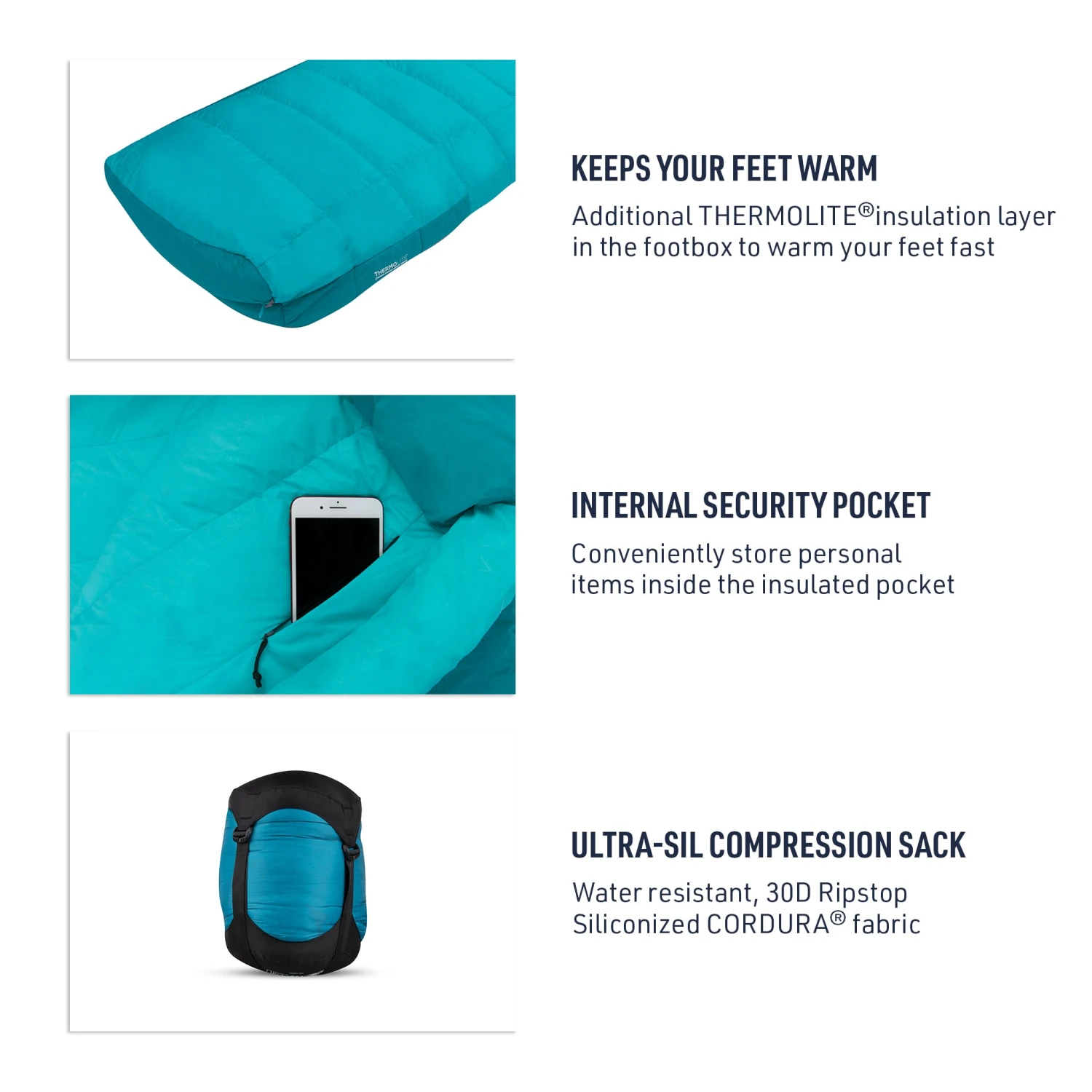 Sea To Summit Altitude Women's Down Sleeping Bag (25°F & 15°F) 7 Sea To Summit Altitude Women's Down Sleeping Bag (25°F & 15°F) - Image 7