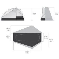 Sea To Summit Alto TR1 Plus - One Person Ultralight Tent (3+ Season) -Sea To Summit Outlet Store AltoTR1PlusDiagram