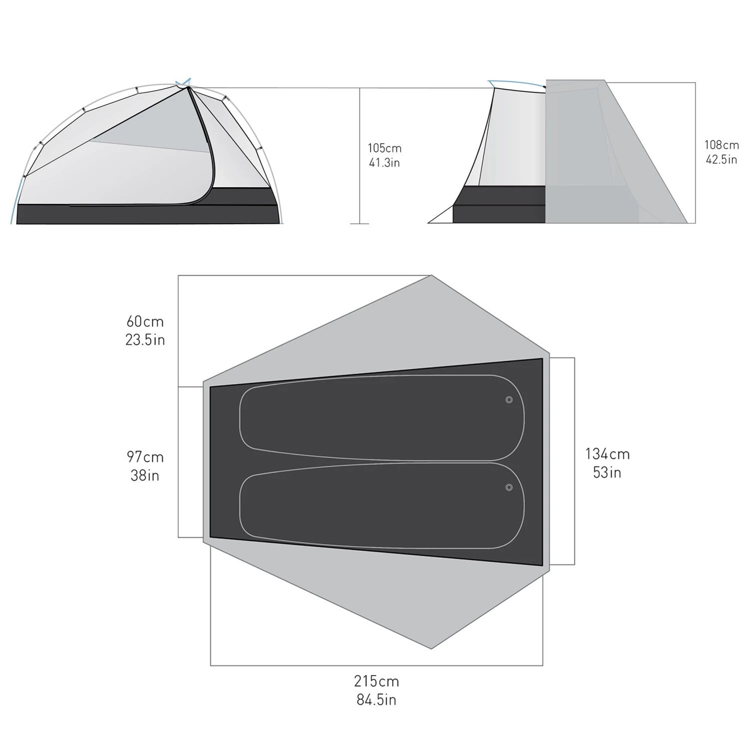 Sea To Summit Alto TR2 Plus - Two Person Ultralight Tent (3+ Season) 7 Sea To Summit Alto TR2 Plus - Two Person Ultralight Tent (3+ Season) - Image 7