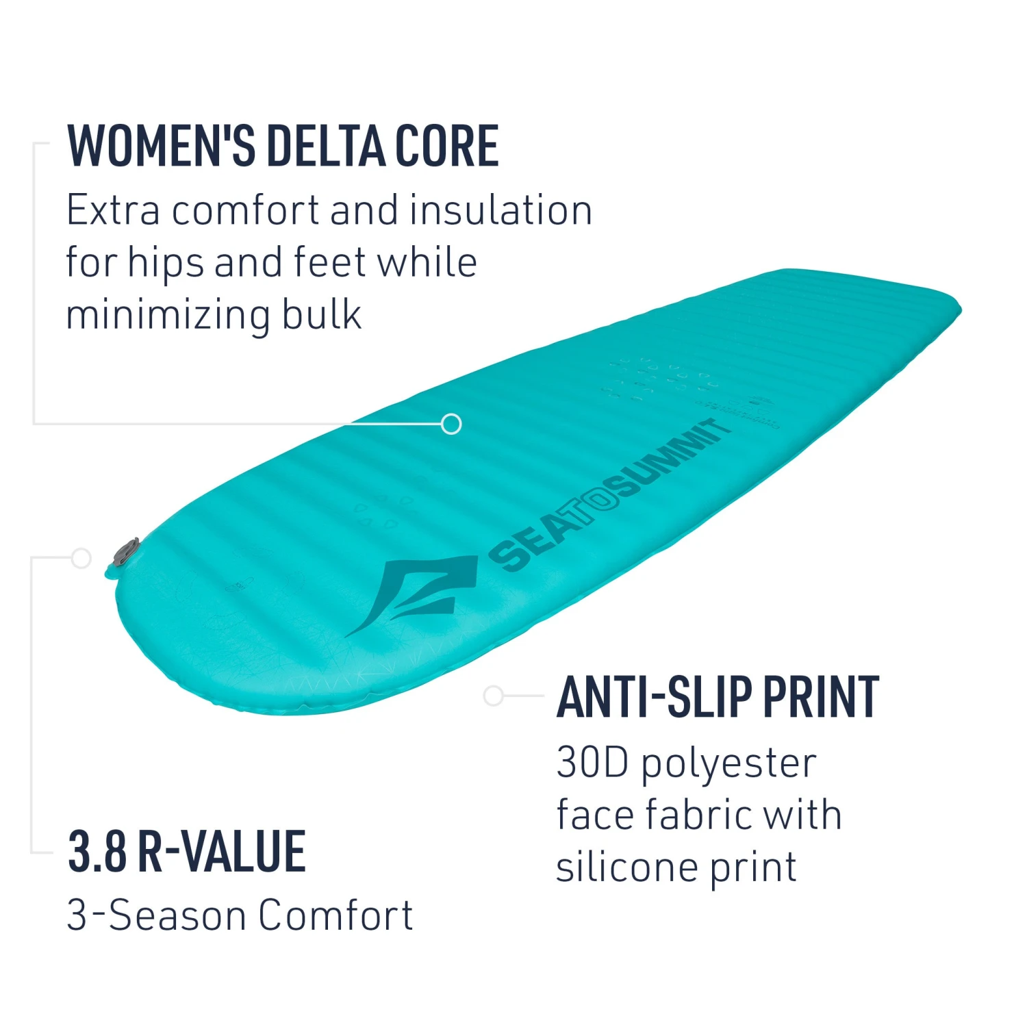 Sea To Summit Women's Comfort Light Self-Inflating Sleeping Mat 3 Sea To Summit Women's Comfort Light Self-Inflating Sleeping Mat - Image 3