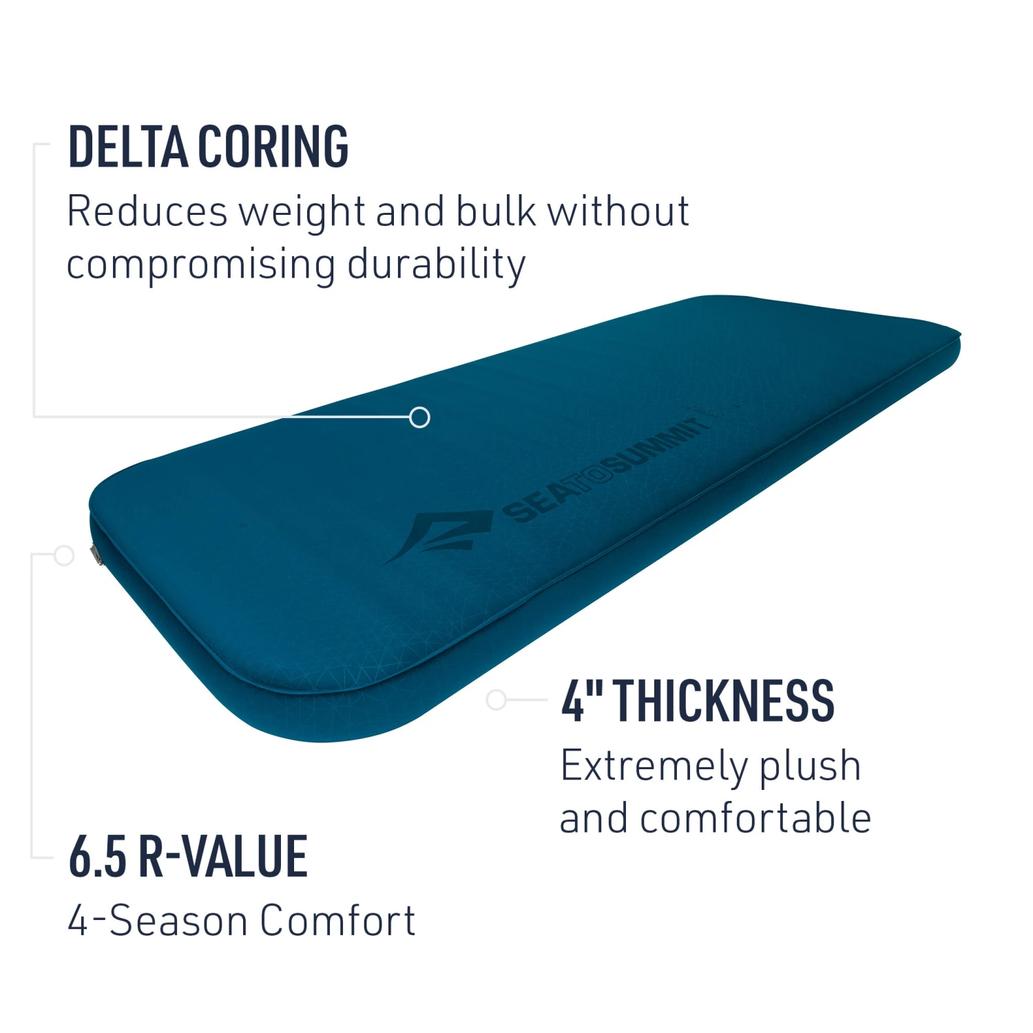 Sea To Summit Comfort Deluxe Self-Inflating Sleeping Mat 4 Sea To Summit Comfort Deluxe Self-Inflating Sleeping Mat - Image 4