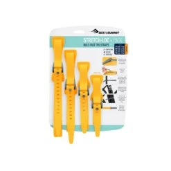 Sea To Summit Stretch-Loc TPU Straps (4 Pack) -Sea To Summit Outlet Store StretchLock Yellow 4Pack packaging