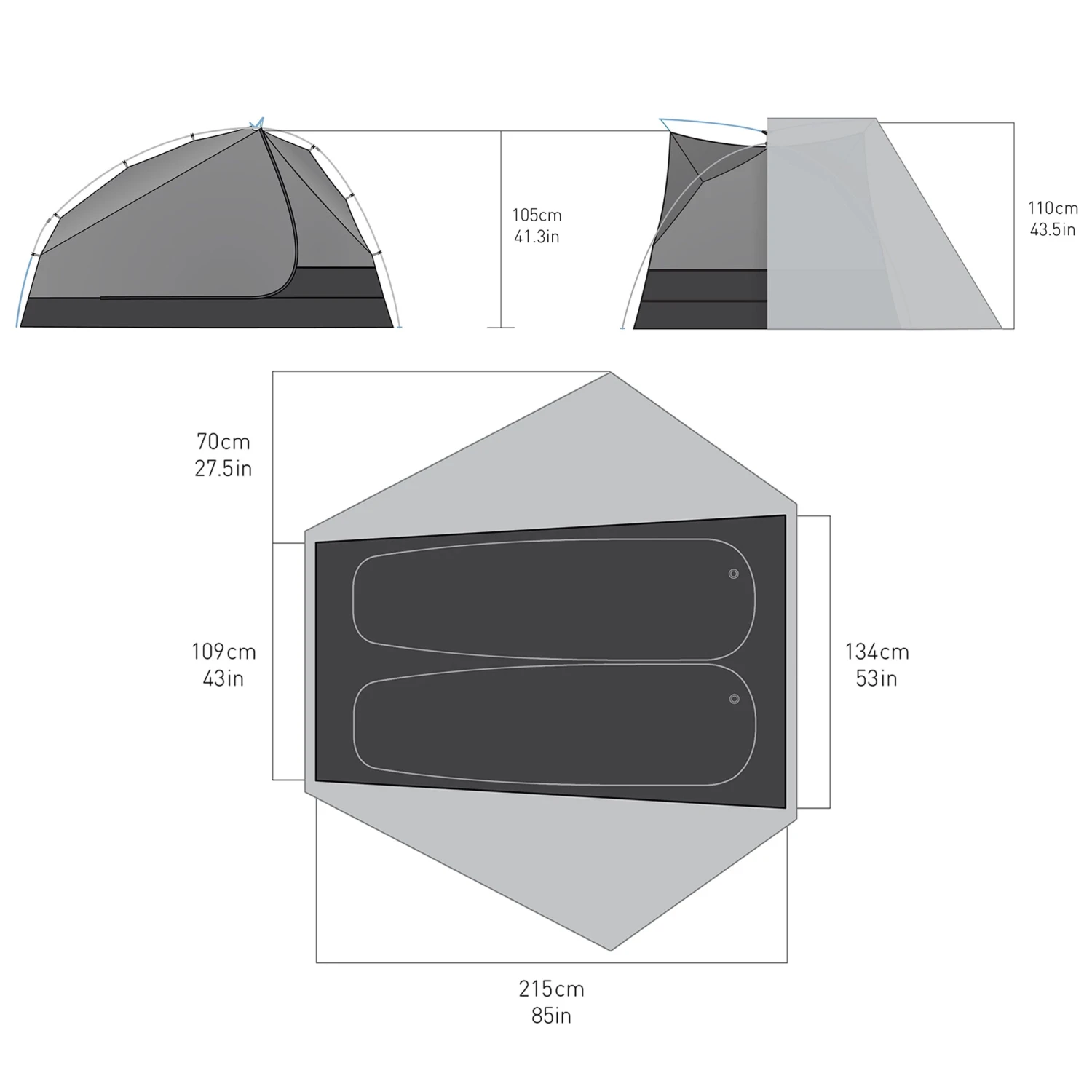 Sea To Summit Telos TR2 - Two Person Freestanding Tent 8 Sea To Summit Telos TR2 - Two Person Freestanding Tent - Image 8
