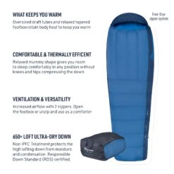 Sea To Summit Trek Down Sleeping Bag (30°F, 18°F & 10°F) -Sea To Summit Outlet Store TrekSleepingBagFeatures